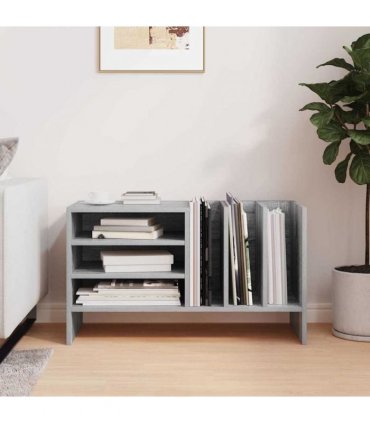 vidaXL Record Cabinet Grey Sonoma 78.5 x 35 x 45 cm Engineered Wood
