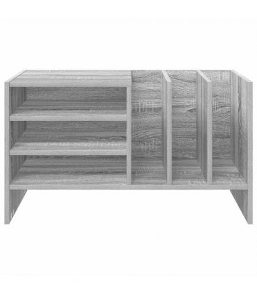 vidaXL Record Cabinet Grey Sonoma 78.5 x 35 x 45 cm Engineered Wood