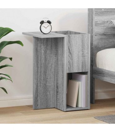 vidaXL End Table Grey Sonoma 35 x 40 x 55 cm Engineered Wood