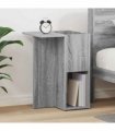 vidaXL End Table Grey Sonoma 35 x 40 x 55 cm Engineered Wood