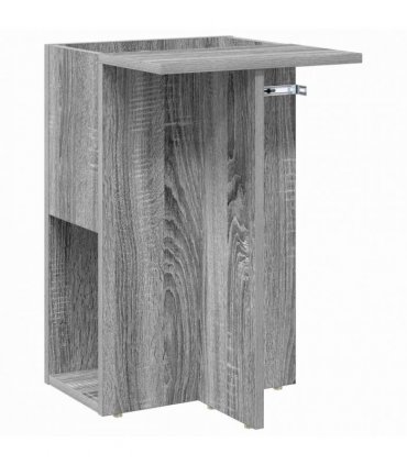 vidaXL End Table Grey Sonoma 35 x 40 x 55 cm Engineered Wood