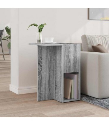 vidaXL End Table Grey Sonoma 35 x 40 x 55 cm Engineered Wood