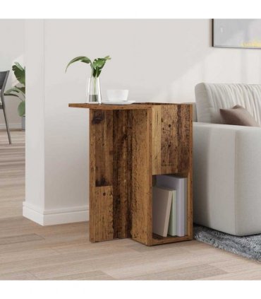 vidaXL End Table Old Wood 35 x 40 x 55 cm Engineered Wood