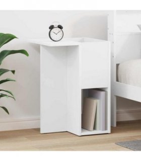 vidaXL End Table White 35 x 40 x 55 cm Engineered Wood