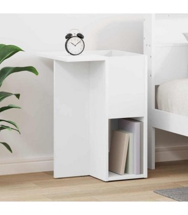 vidaXL End Table White 35 x 40 x 55 cm Engineered Wood