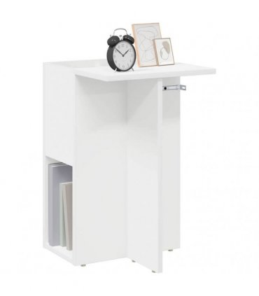 vidaXL End Table White 35 x 40 x 55 cm Engineered Wood