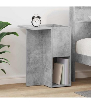 vidaXL End Table Concrete Grey 35 x 40 x 55 cm Engineered Wood