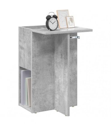 vidaXL End Table Concrete Grey 35 x 40 x 55 cm Engineered Wood