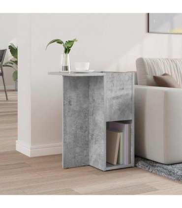 vidaXL End Table Concrete Grey 35 x 40 x 55 cm Engineered Wood