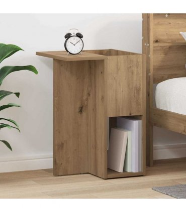 vidaXL End Table Artisan Oak 35 x 40 x 55 cm Engineered Wood