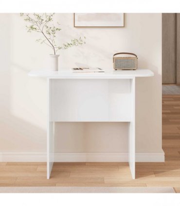 vidaXL Console Table High Gloss White 93 x 40 x 75 cm Engineered Wood