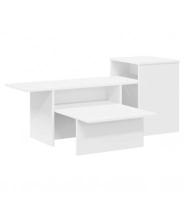 vidaXL Console Table White 91.5 x 35 x 38.5 cm Engineered Wood