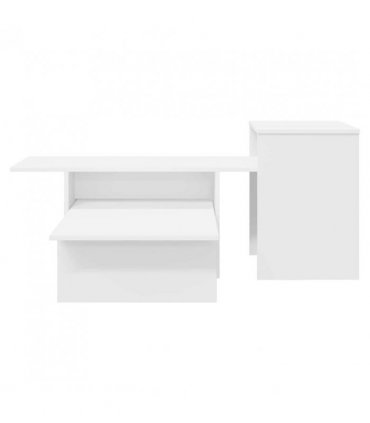 vidaXL Console Table White 91.5 x 35 x 38.5 cm Engineered Wood