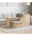 vidaXL Console Table Sonoma Oak 91.5 x 35 x 38.5 cm Engineered Wood