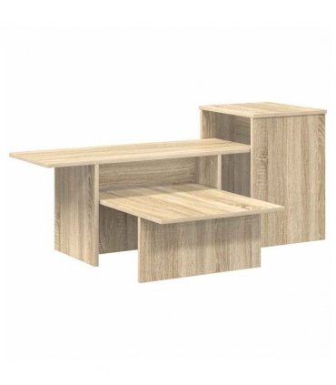 vidaXL Console Table Sonoma Oak 91.5 x 35 x 38.5 cm Engineered Wood