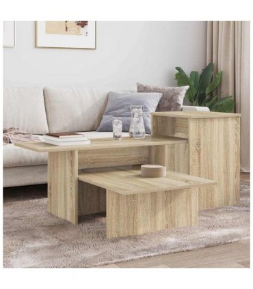 vidaXL Console Table Sonoma Oak 91.5 x 35 x 38.5 cm Engineered Wood