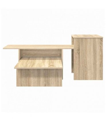 vidaXL Console Table Sonoma Oak 91.5 x 35 x 38.5 cm Engineered Wood