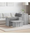 vidaXL Console Table Grey Sonoma 91.5 x 35 x 38.5 cm Engineered Wood