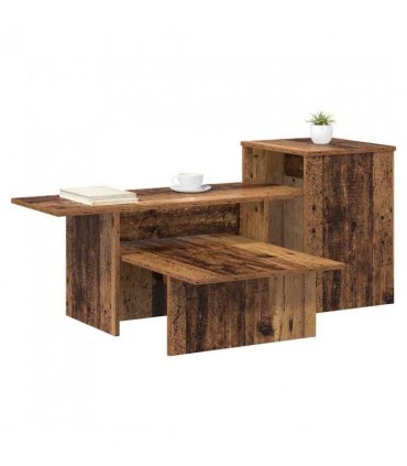 vidaXL Console Table Old Wood 91.5 x 35 x 38.5 cm Engineered Wood
