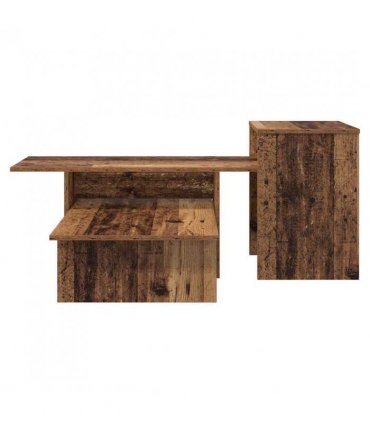 vidaXL Console Table Old Wood 91.5 x 35 x 38.5 cm Engineered Wood