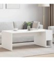 vidaXL Coffee Table White 101.5 x 50 x 37 cm Engineered Wood
