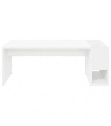 vidaXL Coffee Table White 101.5 x 50 x 37 cm Engineered Wood