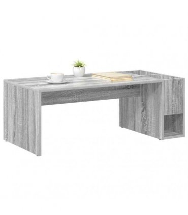 vidaXL Coffee Table Grey Sonoma 101.5 x 50 x 37 cm Engineered Wood