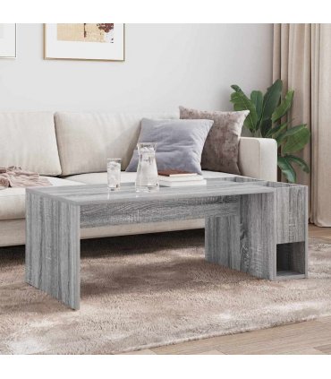 vidaXL Coffee Table Grey Sonoma 101.5 x 50 x 37 cm Engineered Wood