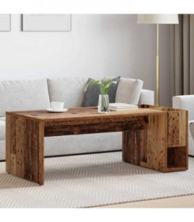 vidaXL Coffee Table Old Wood 101.5 x 50 x 37 cm Engineered Wood