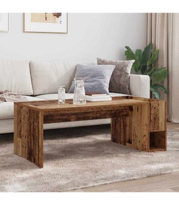 vidaXL Coffee Table Old Wood 101.5 x 50 x 37 cm Engineered Wood