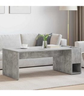 vidaXL Coffee Table Concrete Grey 101.5 x 50 x 37 cm Engineered Wood