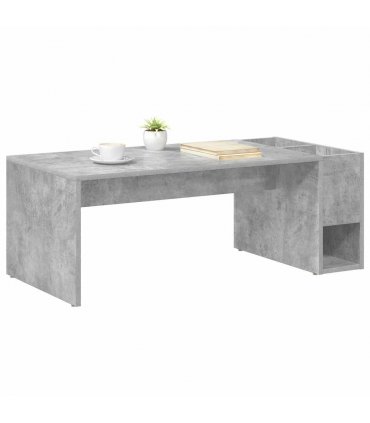 vidaXL Coffee Table Concrete Grey 101.5 x 50 x 37 cm Engineered Wood