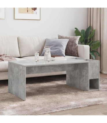 vidaXL Coffee Table Concrete Grey 101.5 x 50 x 37 cm Engineered Wood