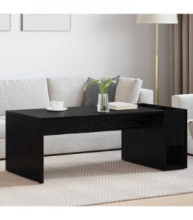 vidaXL Coffee Table Black Oak 101.5 x 50 x 37 cm Engineered Wood