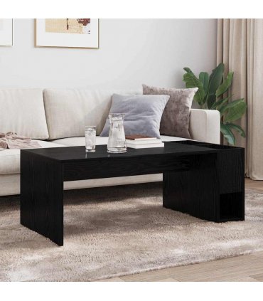 vidaXL Coffee Table Black Oak 101.5 x 50 x 37 cm Engineered Wood