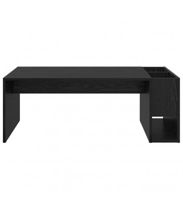 vidaXL Coffee Table Black Oak 101.5 x 50 x 37 cm Engineered Wood