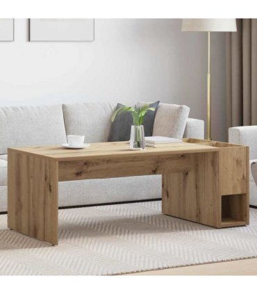 vidaXL Coffee Table Artisan Oak 101.5 x 50 x 37 cm Engineered Wood