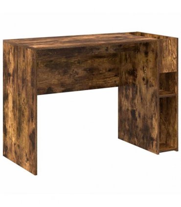 vidaXL Desk Smoked Oak 109 x 50 x 78 cm Engineered Wood