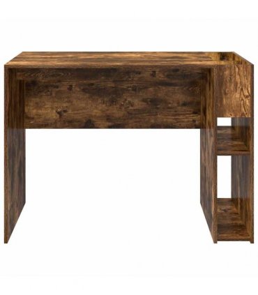 vidaXL Desk Smoked Oak 109 x 50 x 78 cm Engineered Wood