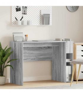 vidaXL Desk Grey Sonoma 109 x 50 x 78 cm Engineered Wood