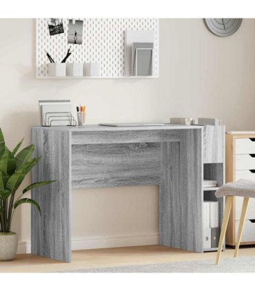 vidaXL Desk Grey Sonoma 109 x 50 x 78 cm Engineered Wood
