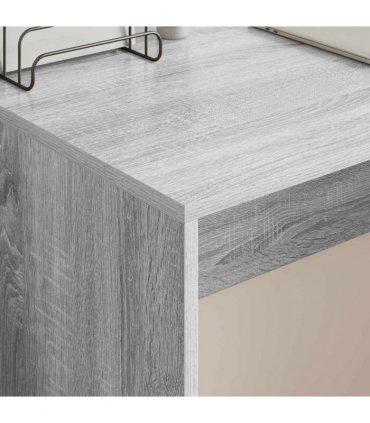 vidaXL Desk Grey Sonoma 109 x 50 x 78 cm Engineered Wood