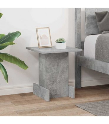 vidaXL End Table Concrete Grey 35.5 x 35 x 40 cm Engineered Wood — Size: 36.5 x 35 x 40 cm