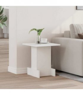 vidaXL End Table White 35.5 x 35 x 40 cm Engineered Wood — Size: 36.5 x 35 x 40 cm