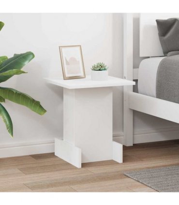 vidaXL End Table White 35.5 x 35 x 40 cm Engineered Wood — Size: 36.5 x 35 x 40 cm