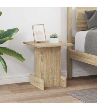 vidaXL End Table Sonoma Oak 35.5 x 35 x 40 cm Engineered Wood — Size: 36.5 x 35 x 40 cm