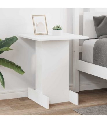 vidaXL End Table White 44.5 x 45 x 55 cm Engineered Wood