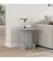vidaXL End Table Grey Sonoma 35.5 x 35 x 40 cm Engineered Wood — Size: 36.5 x 35 x 40 cm