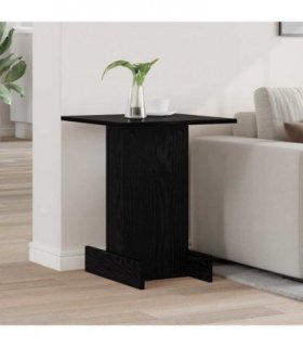vidaXL End Table Black Oak 44.5 x 45 x 55 cm Engineered Wood