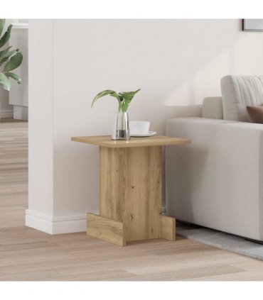 vidaXL End Table Artisan Oak 35.5 x 35 x 40 cm Engineered Wood — Size: 36.5 x 35 x 40 cm